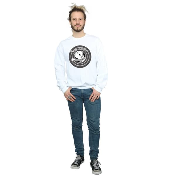 Looney Tunes Mens That´s All Folks Porky Pig Sweatshirt