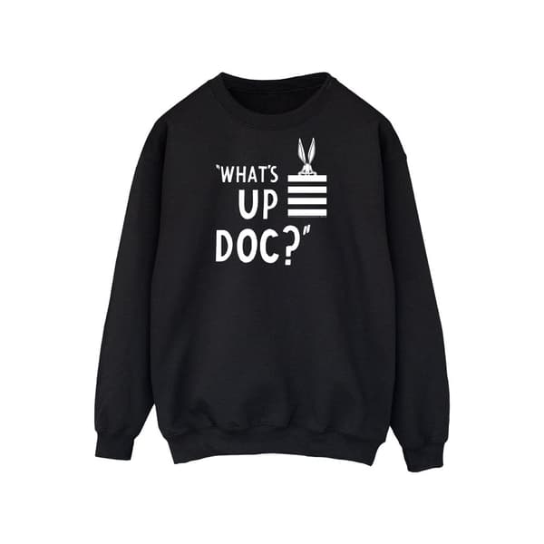 Looney Tunes Unisex Adult What´s Up Doc Bugs Bunny Stripe Sweatshirt