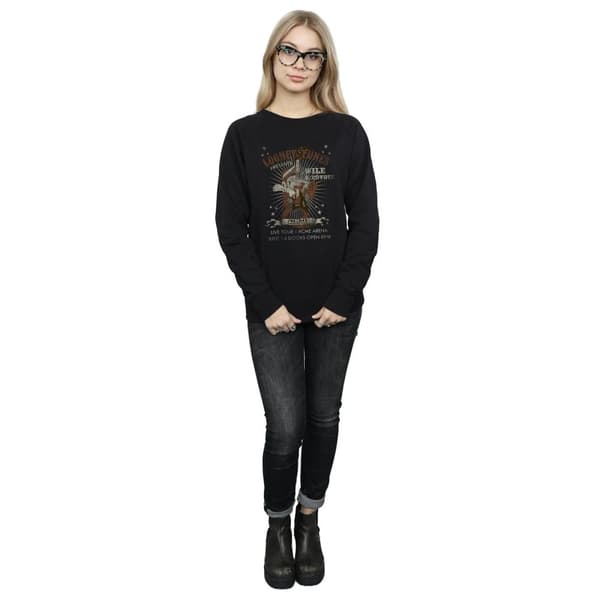 Looney Tunes Womens/Ladies Wile E Coyote Guitar Sweatshirt