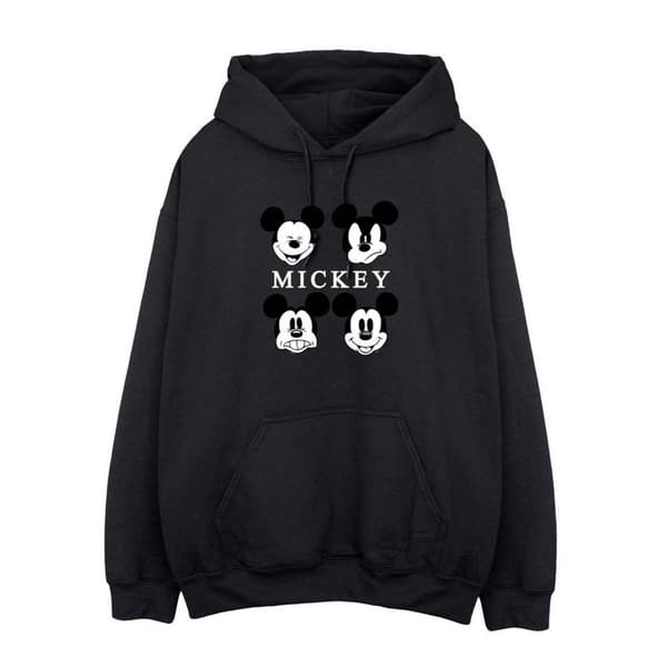 Disney Womens/Ladies Mickey Mouse Four Heads Hoodie