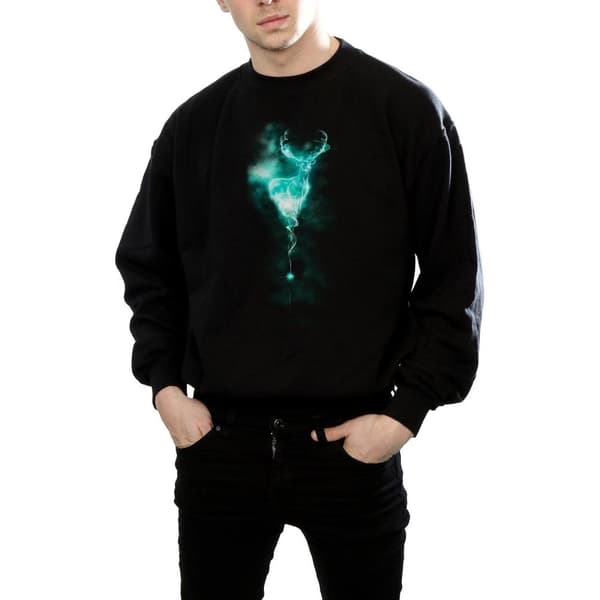 Harry Potter Mens Patronus Mist Stag Sweatshirt