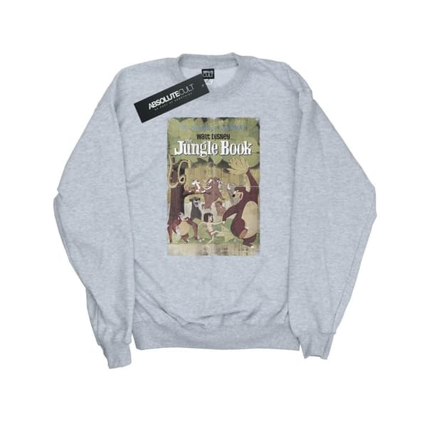 Jungle Book Dam/Tjej Retro Poster Sweatshirt