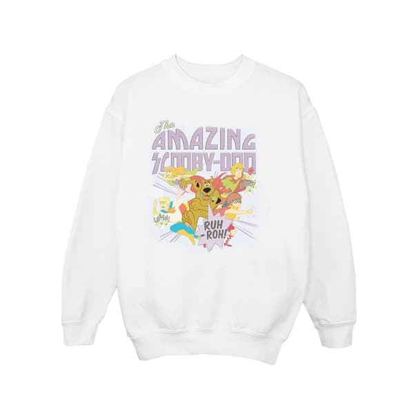 Scooby Doo Sweatshirt med The Amazing Scooby för flickor White 7-8 Years