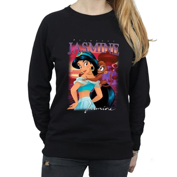 Aladdin Dam/Tjej Jasmine Montage Sweatshirt