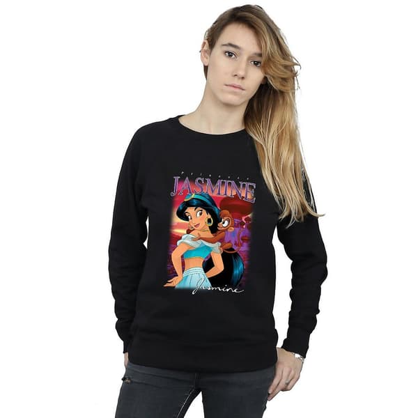 Aladdin Dam/Tjej Jasmine Montage Sweatshirt