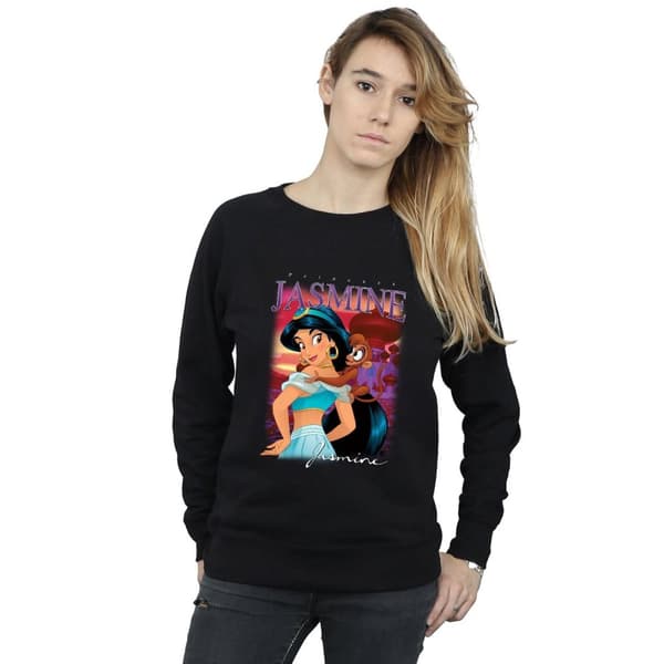 Aladdin Dam/Tjej Jasmine Montage Sweatshirt