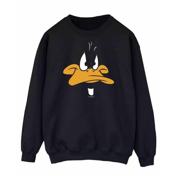 Looney Tunes Dam/Tjej Daffy Duck Face Sweatshirt