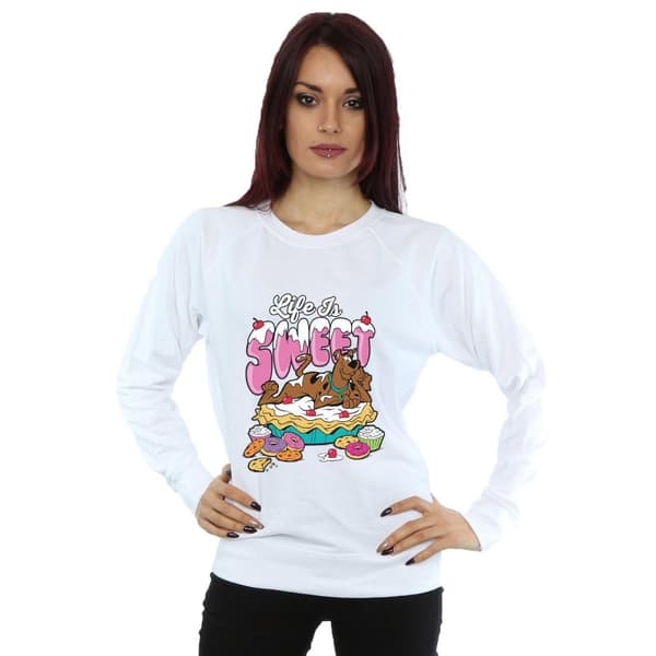 Scooby Doo Womens/Ladies Life Is Sweet Sweatshirt