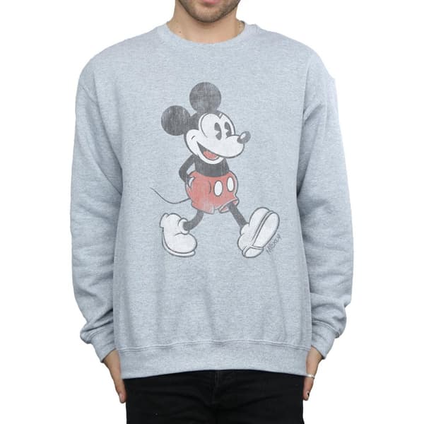 Disney Mens Walking Musse Pigg Sweatshirt