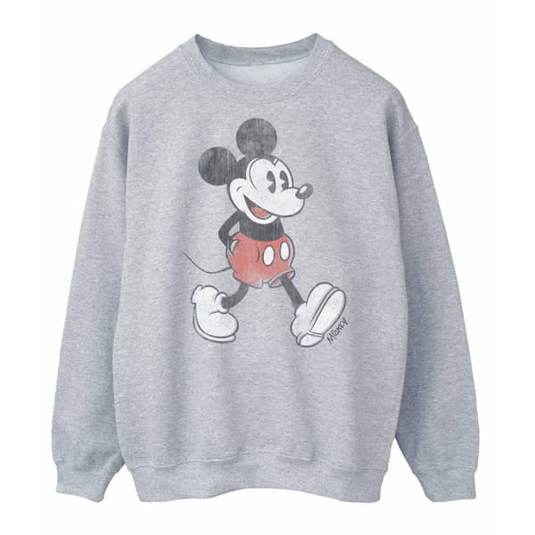Disney Mens Walking Musse Pigg Sweatshirt