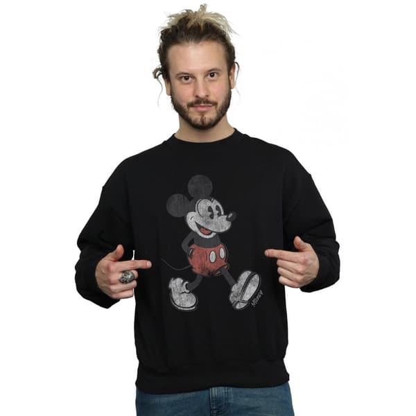 Disney Mens Walking Musse Pigg Sweatshirt