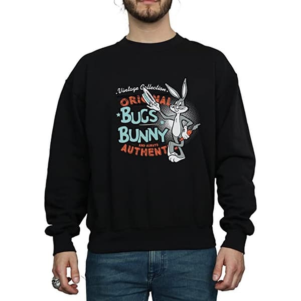 Looney Tunes Unisex Adult Bugs Bunny Vintage Sweatshirt