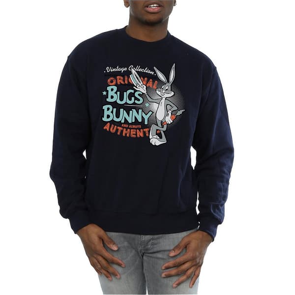 Looney Tunes Unisex Adult Bugs Bunny Vintage Sweatshirt