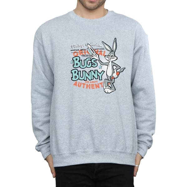 Looney Tunes Unisex Adult Bugs Bunny Vintage Sweatshirt
