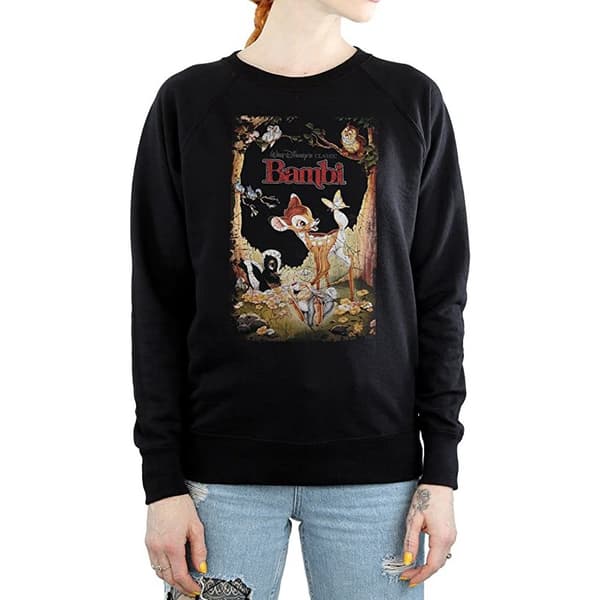 Bambi Womens/Ladies Retro Poster Sweatshirt