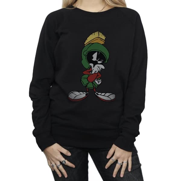 Looney Tunes Dam/Tjej Marvin The Martian Pose Sweatshirt med värmande filt