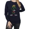 Miniatyrbild 4 av 5: Looney Tunes Dam/Tjej Marvin The Martian Pose Sweatshirt med värmande filt