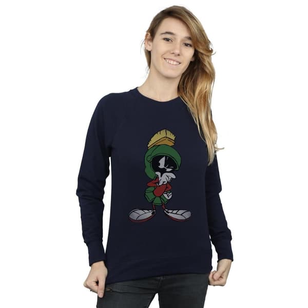 Looney Tunes Dam/Tjej Marvin The Martian Pose Sweatshirt med värmande filt