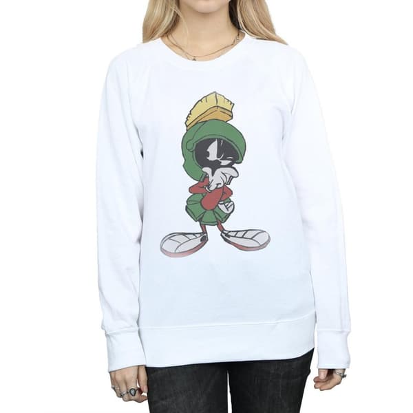Looney Tunes Dam/Tjej Marvin The Martian Pose Sweatshirt med värmande filt