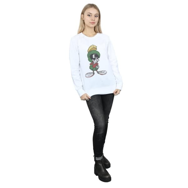 Looney Tunes Dam/Tjej Marvin The Martian Pose Sweatshirt med värmande filt