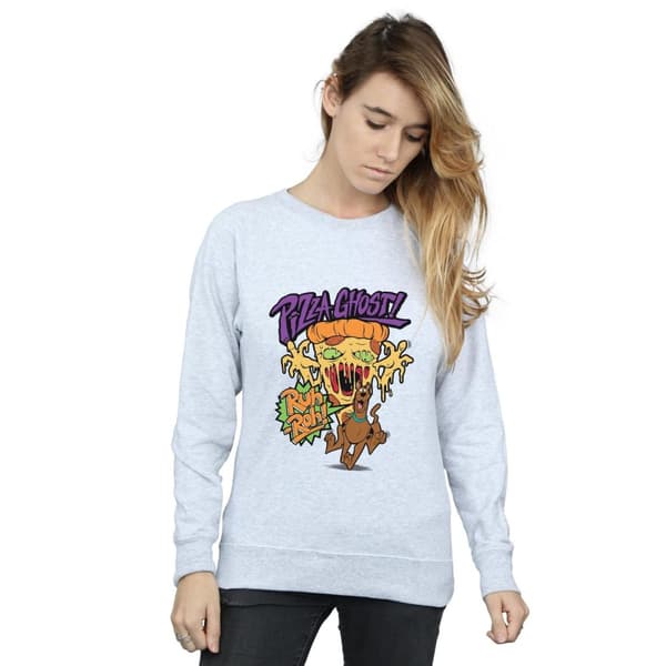 Scooby Doo Womens/Ladies Pizza Ghost Sweatshirt