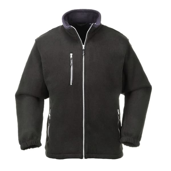 Portwest Mens City Fleece Jacket Black S