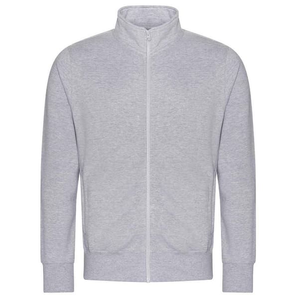 Awdis Unisex Adult Campus Full Zip Sweatshirt Heather Grey S