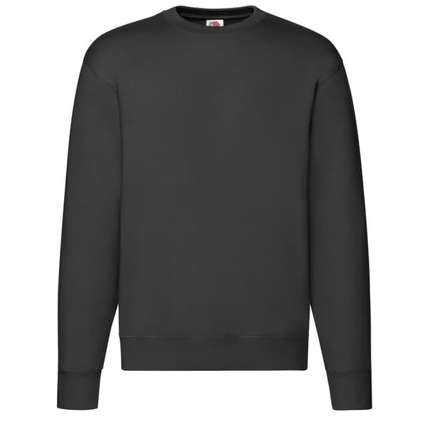 Fruit of the Loom Mens Premium Set-in Sweatshirt Black 3XL
