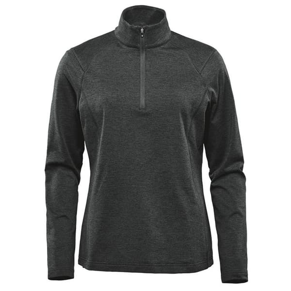 Stormtech Womens/Ladies Treeline Performance Quarter Zip Pullover Black Heather XS