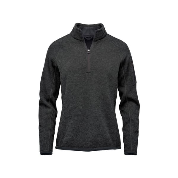 Stormtech Dam/Lady Avalanche Pure Earth Quarter Zip-pullover med dragkedja Black Heather M