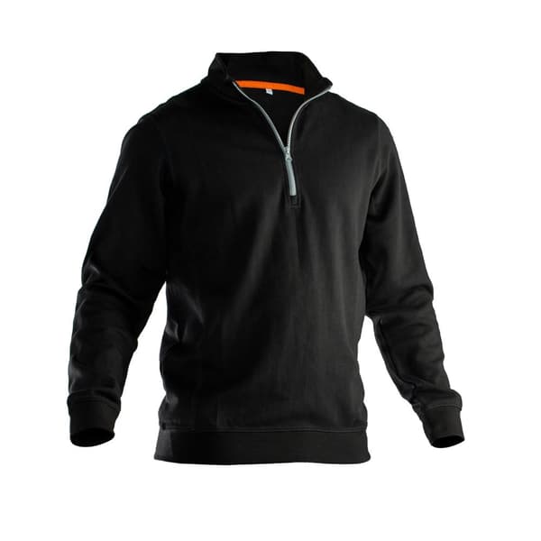 Jobman Sweatshirt med halv lynlås til mænd