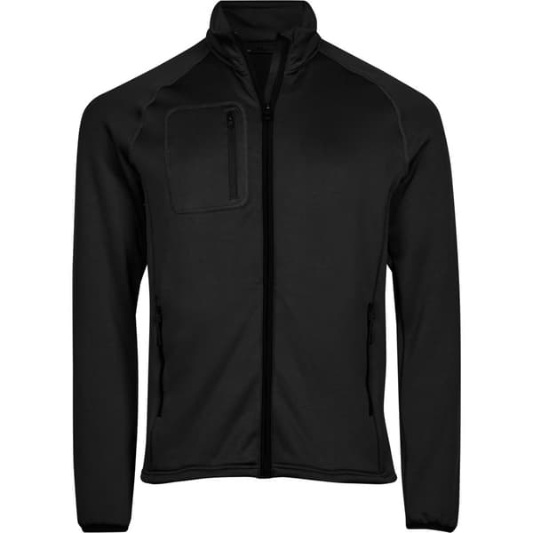 Tee Jays Stretch fleecejacka för män Black XXL