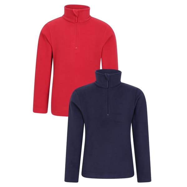 Mountain Warehouse Childrens/Kids Camber Fleece (Pack of 2)