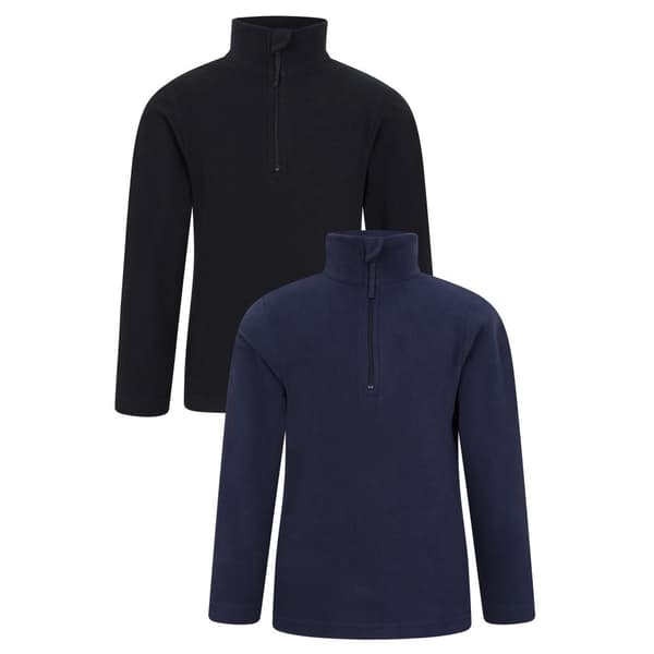 Mountain Warehouse Childrens/Kids Camber Fleece (Pack of 2)