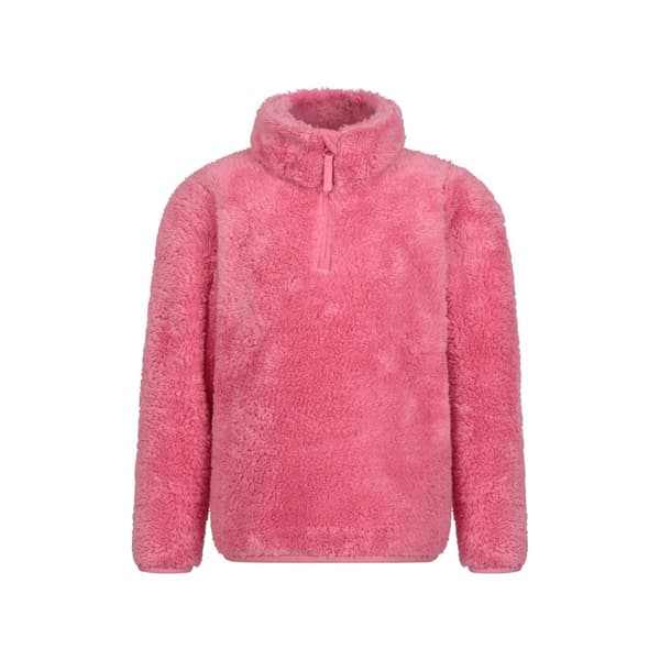 Mountain Warehouse Childrens/Kids Teddy Half Zip Fleece Top Pink 13 Years