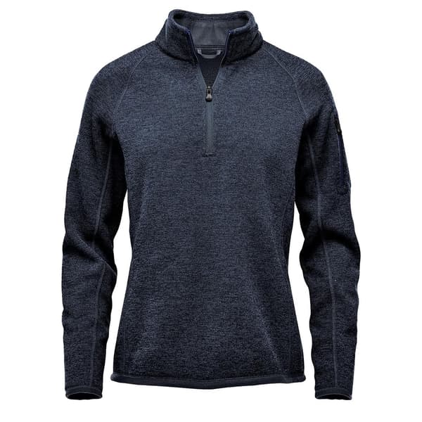 Stormtech Womens/Ladies Avalante Heather Quarter Zip Fleece Top Navy XL
