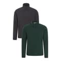 Miniatyrbilde 1 av 5: Mountain Warehouse Mens Camber II Fleece Top (Pack of 2)
