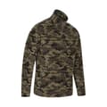 Miniatyrbild 4 av 5: Mountain Warehouse Mens Camber II Camo Fleecetröja med halv dragkedja