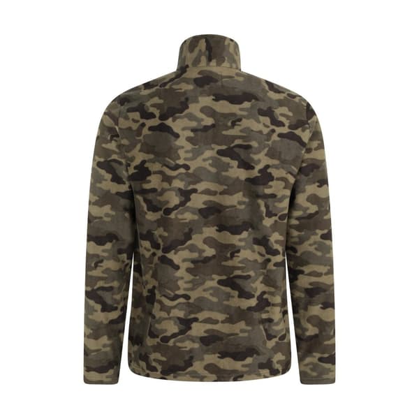 Mountain Warehouse Mens Camber II Camo Fleecetröja med halv dragkedja