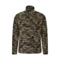 Miniatyrbild 1 av 5: Mountain Warehouse Mens Camber II Camo Fleecetröja med halv dragkedja