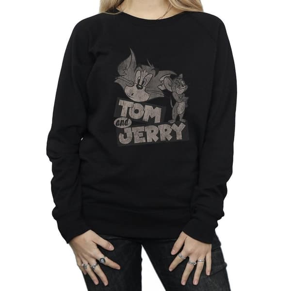 Tom and Jerry Wink - Sweatshirt i bomull, dam/dam