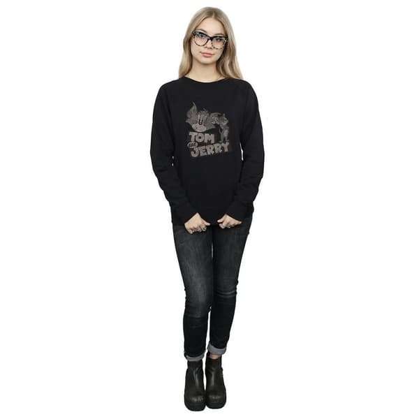 Tom and Jerry Wink - Sweatshirt i bomull, dam/dam