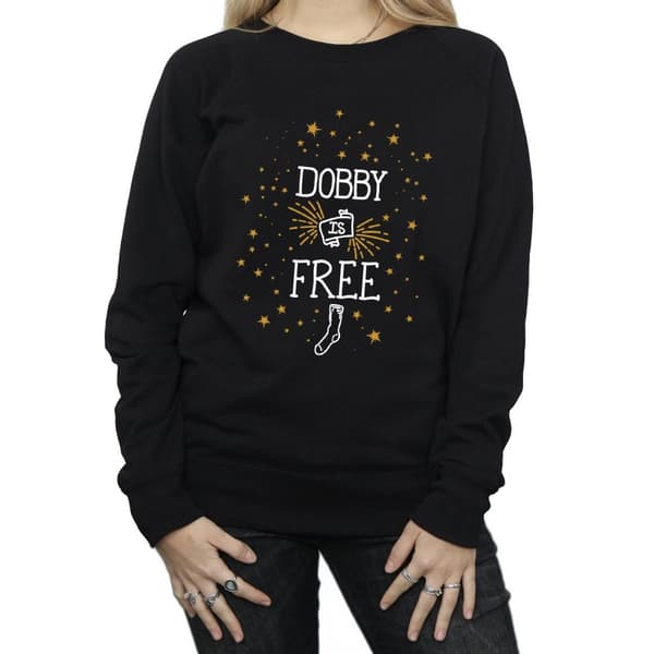 Harry Potter Womens/Ladies Dobby Is Free Cotton Sweatshirt