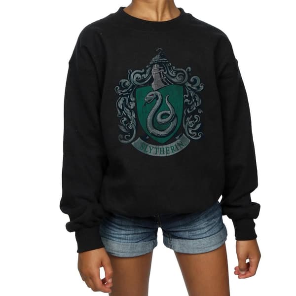 Harry Potter Slytherin-tröja i bomull för flickor