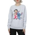 Miniatyrbild 1 av 5: Lilo & Stitch Dam/Tjej Klassisk Sweatshirt i Heather