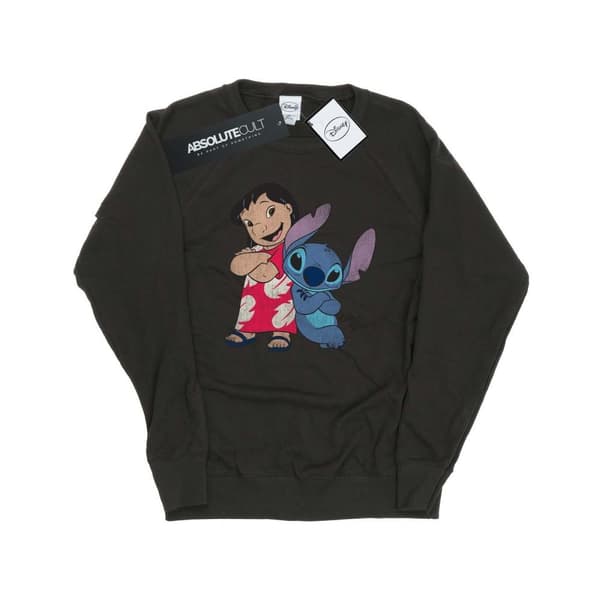 Lilo & Stitch Dam/Tjej Klassisk Sweatshirt i Heather