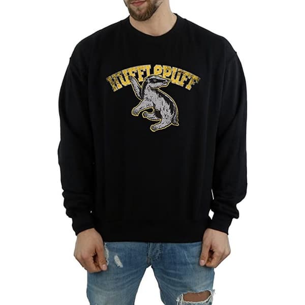 Harry Potter Hufflepuff-tröja i bomull, herr Black S