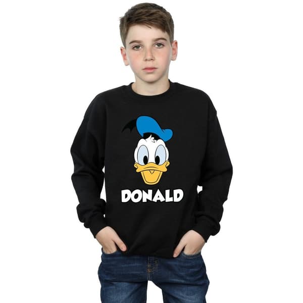 Disney Boys Donald Duck Face Cotton Sweatshirt