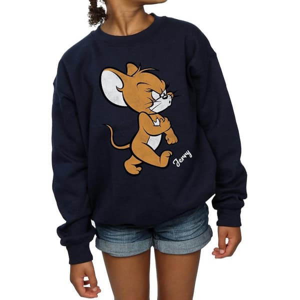 Tom and Jerry Angry Mouse-tröja i bomull för flickor