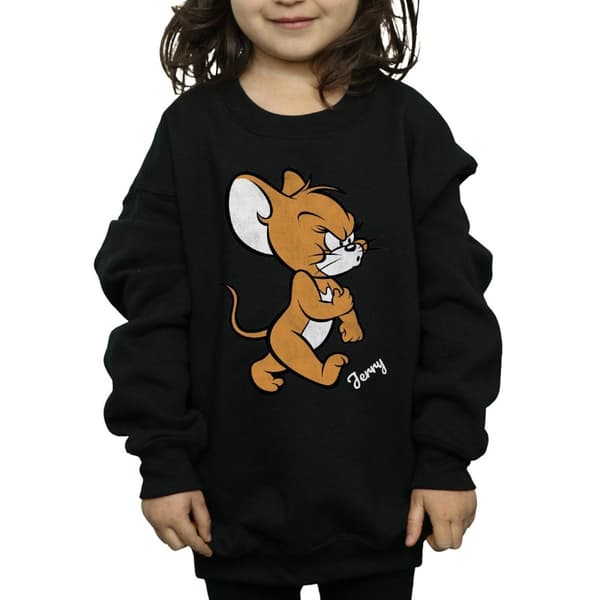 Tom and Jerry Angry Mouse-tröja i bomull för flickor